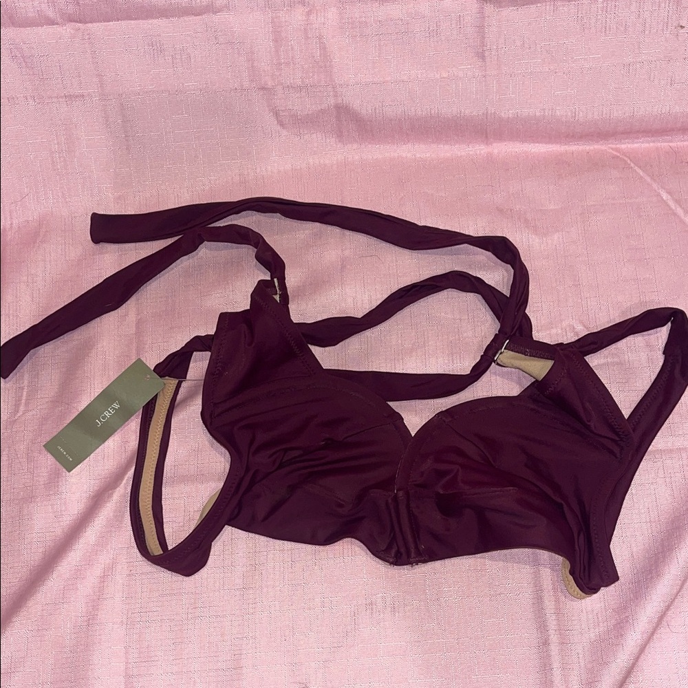 J. Crew Women's Deep Burgundy Bra